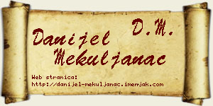 Danijel Mekuljanac vizit kartica